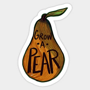 Pear humor Sticker